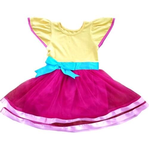 Vacation Cosply Girls Dress Princess Christmas Fancy Nancy Dress Kids Toddler Party Formal Ball Gown Dress Sundress For 1-10Y