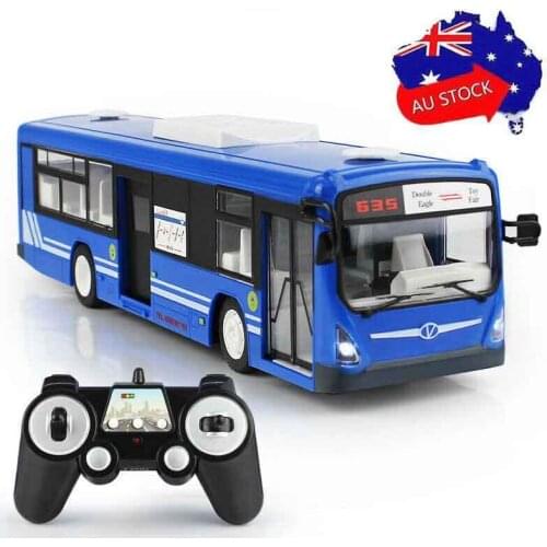 ZHENDUO 2.4G RC Car bus 6CH Remote Control City Bus High Speed One Key open door RC Bus with Realistic sound and Light
