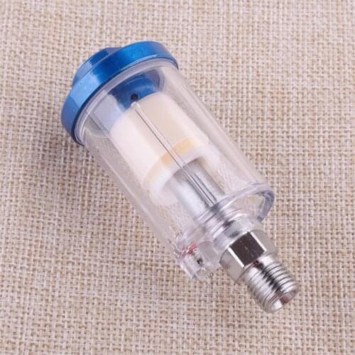 Oil Water Separator Trap 1/4" Air Compressor Filter Paint Spray Tool Fitting Fit for Small Pneumatic Tools Air Intake