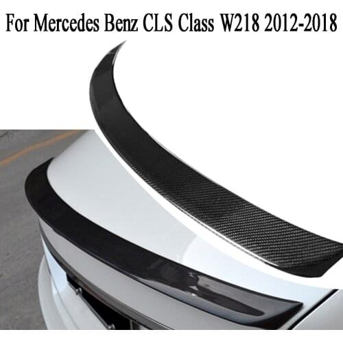 Carbon Fiber Rear Trunk Spoiler For Mercedes Benz CLS Class W218 2012-2018 AMG Style