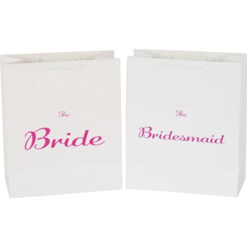 Wedding Decoration 1pcs Bridesmaid gift bag for guest Team Bride To Be bag packing Bridal Shower Bachelorette Party Decoration-S