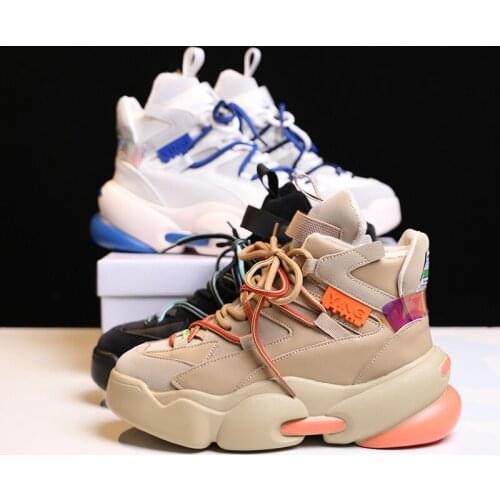 Women Chunky Sneakers Thick Bottom Platform Vulcanize Shoes Fashion Breathable Casual Running Shoe For Woman Zapatos Para Mujer