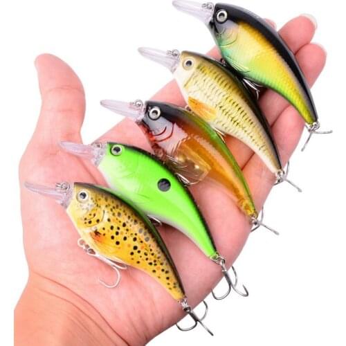 1PCS 9cm 16.5g Crankbait Fishing Lure 3D Printing Artificial Crank Hard Bait Topwater Minnow Fishing wobbler Japan Fish Lures
