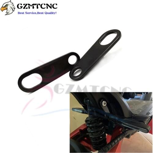 2Pcs Motorcycle Turn Signal Light Lamp Holder Universal Shock Mount Brackets Fork Ear Clamps 10mm For Cafe Racer Dirt Pit Bike