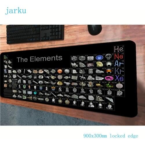 900x300x3mm table of the elements mousepad Mass pattern gaming mouse pad gamer mouse pads computer Popular padmouse laptop mats