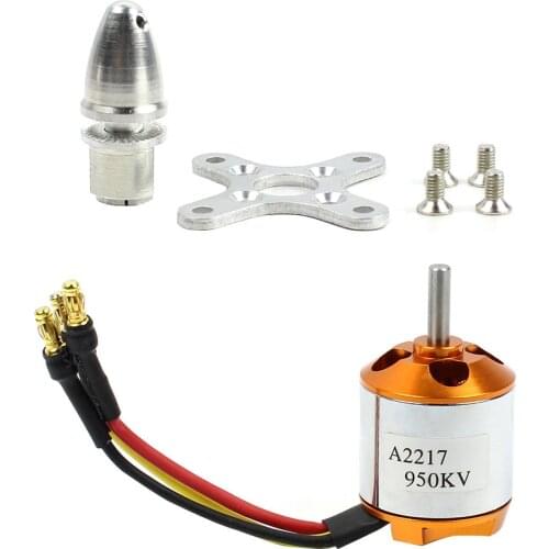 JMT A2217 950KV 1250KV 1500KV 2300KV Outrunner Brushless Motor 3-4S For RC Airplane Aircraft DIY Drone 6/7/8/9/10/11inch Props