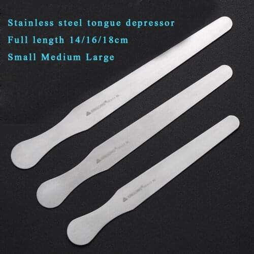 Stainless Steel Tongue Depressor Oral Inspection Equipment Childrens Oral Muscle Tongue Depressor Stirring Piece Abalone Knife