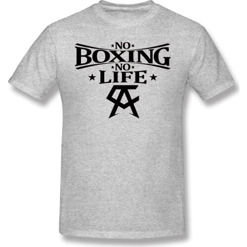 Canelos Alvarez No Boxing No Life Essential Mens Basic Short Sleeve T-Shirt Vintage R257 Tees USA Size