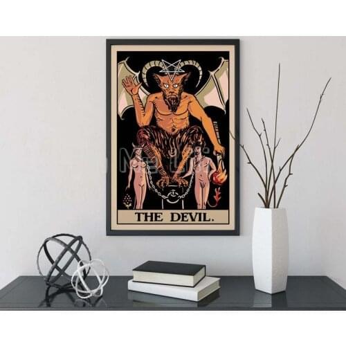 Tarot Card Ghost Card Poster Art Oil Painting Wall Home Decoration