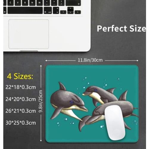 Dolphins Mouse Pad 1561 Dolphin Fish Marine Sea Animal Water Ocean Beach Whale Creature Swim