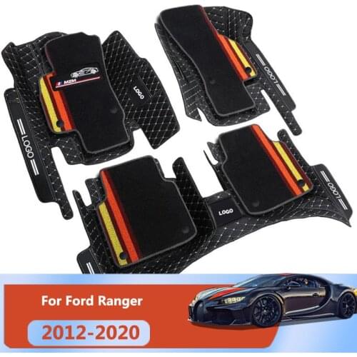 For Ford Ranger 2020 2019 2018 2017 2016 2015 2014 2013 2012 Car Floor Mats High quality Decoration Auto Styling Carpets
