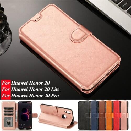 Huawei Honor 20 Leather Case Vintage Phone Case On Huawei Honor 20 Pro Flip Stand Card Wallet Cover Hoesje Honor 20 Lite Coque