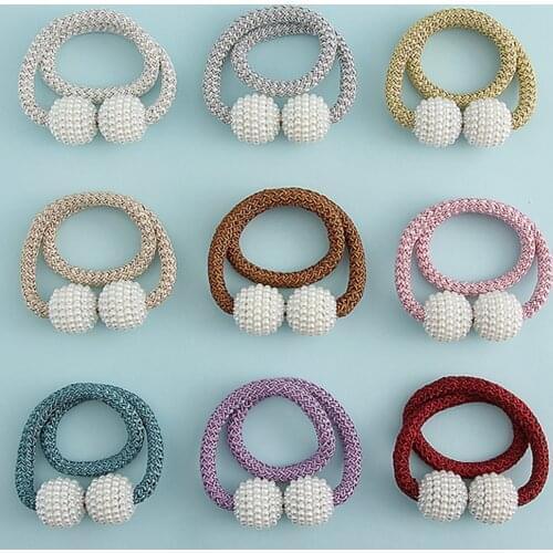 1Pc Magnetic Curtain Tieback High Quality Holder Hook Buckle Clip Curtain Tieback Polyester Decorative Home Accessorie