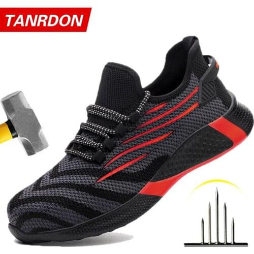 Men Work Safety Shoes Anti-puncture Working Sneakers Male Indestructible Work Shoes Men Boots Lightweight Men Shoes Safety Boots