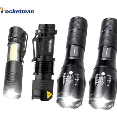 50000 LM Portable Ultra BrightLED Flashlight Hand light 5-Mode Linterna Zoomable Torch Waterproof Pocket Bicycle Camp Led Light