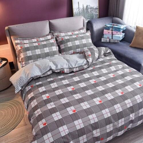 Nordic Pastoral SeriesSingle Bedding Set Flowers Duvet Cover Pillowcase and Flat Bed Sheet Bed Comforter conjunto de cama T319
