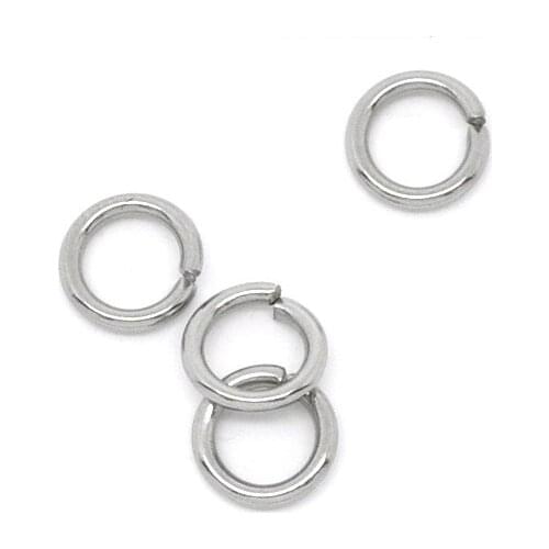 DoreenBeads Stainless Steel Open Jump Rings 5mm Dia. Findings, sold per packet of 75 Hot new