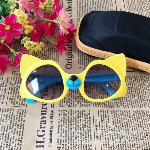 Cute bear children sunglasses brand 2020 hot kids girls boys toddler sun glasses oculos de sol infantil