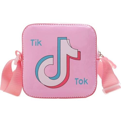 Shoulder Bag Cute TIK TOK Messenger Bag Girls Boys Kids All-Match Key Coin Purse Cartoon Lovely Handbags Simple girl Clutch