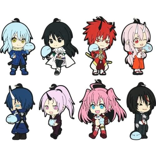 That Time I Got Reincarnated as a Slime Anime Rimuru Tempest Shizue Milim Nava Shuna Benimaru Souei Rubber Keychain