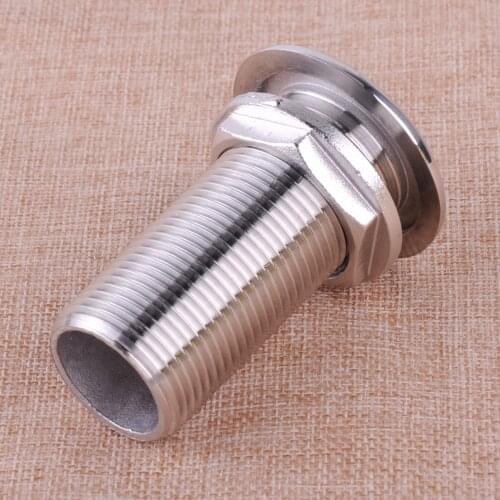 Car 1" Hose Barb 316 Stainless Steel Thru Hull Water Drain Marine Boat Yacth Hardware Fitting Accessories