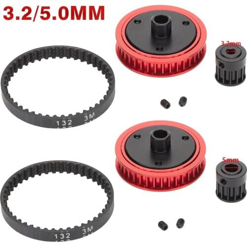 1pc 3.2mm/5.0mm Metal Belt Drive Transmission Gear Spare Parts for 1/10 RC Car Axial SCX10 II 90046 Gearbox