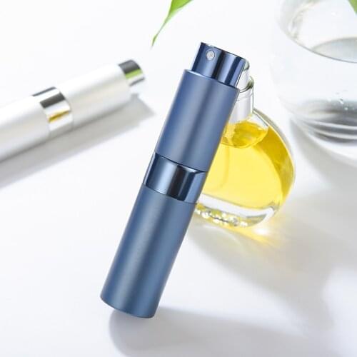 Nbyaic 1Pcs Perfume sub-bottle high-end rechargeable rotary 8ML15ML spray glass perfume empty bottle travel portable