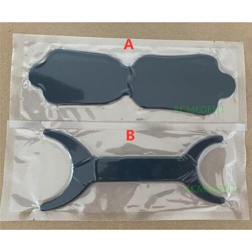 2Pis/Lot Dental Silicone Black Background Photo Contrast 304 Inter Stainless Steel Double Heads