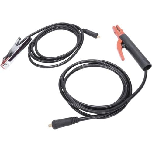 Hot Welding Machine Accessories 300 Amp Electrode Holder 3M Cable+200 Amp Earth Clamp 3M Cable,Both With Dkj10-25 Connector