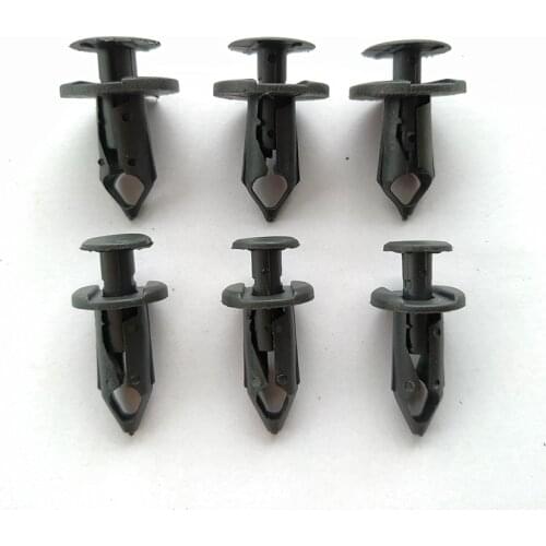 20pcs 8mm Car Plastic Rivets Fastener Push Clip Auto Door Trim Panel Bumper Fastener Retainer Fender Clip for Toyota Ford Suzuki