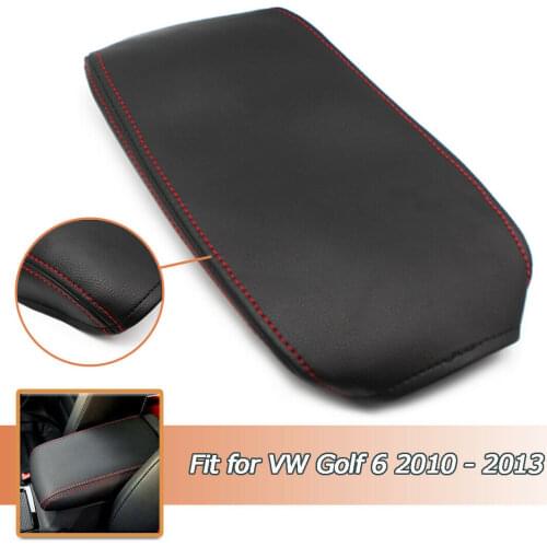 Car Center Control Armrest Box Microfiber Leather Trim Cover For Golf 6 MK6 2010 2011 2012 2013 Car armrest cover