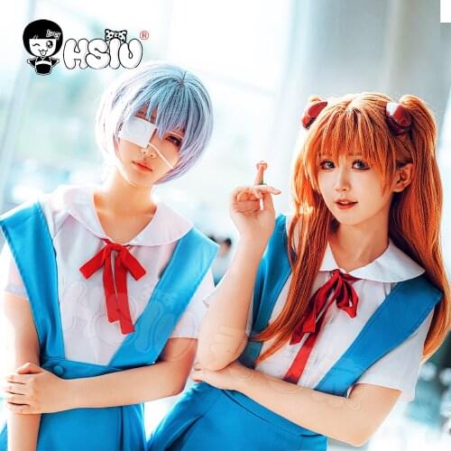 Ayanami Rei cosplay clothing Asuka cosplay clothing Anime EVA Cosplay HSIU Costume School Uniform
