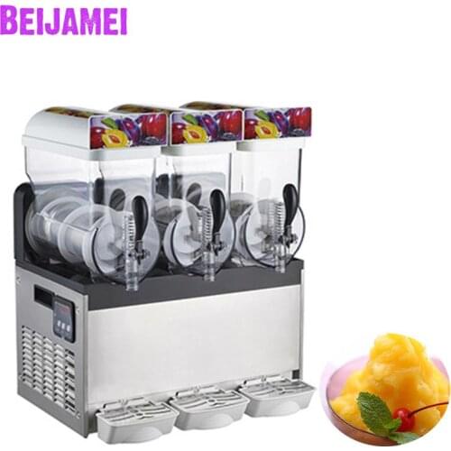 Beijamei snow melt snow mud making machine catering shop commercial smoothie cold drink maker electric slush ice machines