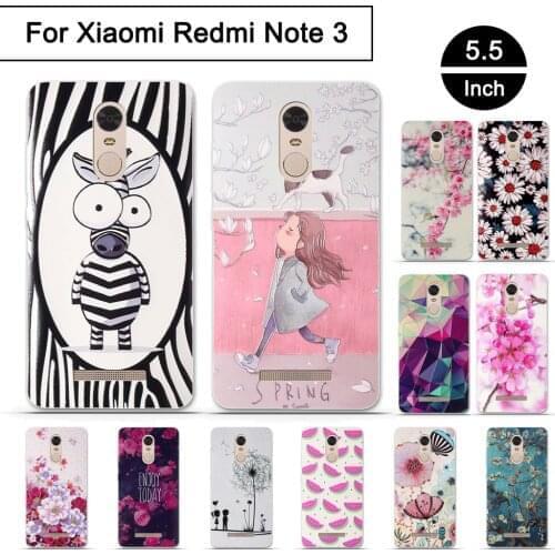 TPU Cases for Xiaomi Redmi Note 3 Phone Back Covers Soft Silicone Case Cover for Xiaomi Redmi Note 3 Pro 3D Relief Stereo Shells