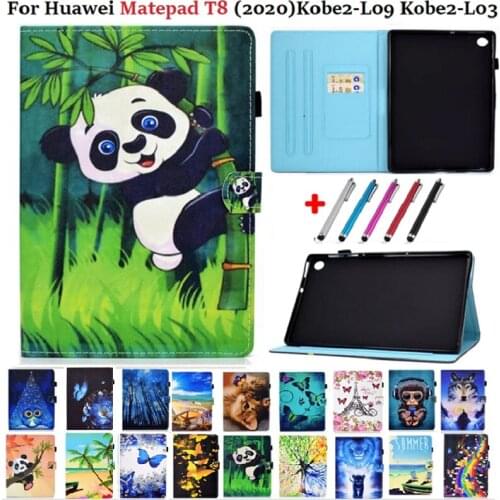 For Huawei MatePad T8 Case Kobe2-L09 Kobe2-L03 2020 Tablet Case Funda for Mate Pad T8 8.0 inch Cover Animals Coque T8 T 8 Etui