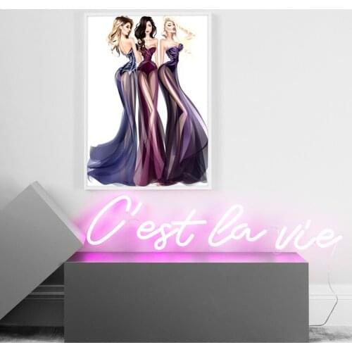 Decor Girls Room Wall Posters Modern Fashion Canvas Painting Pictures for Home Design Posters and Prints for Living Room