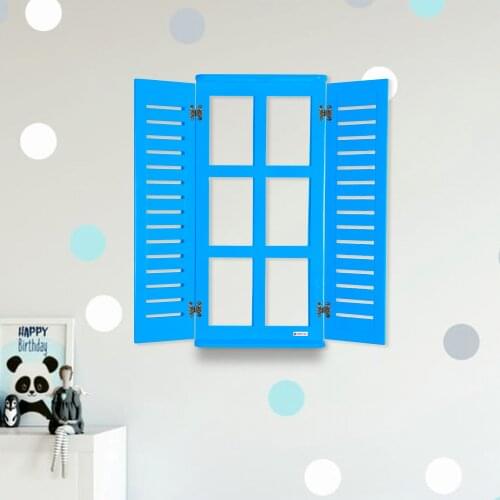 Wooden Blinds Decorative Blinds Wall Shelf Flowerpot Wall Decor Window Model Decorative Window Pattern Home Decoration Garden