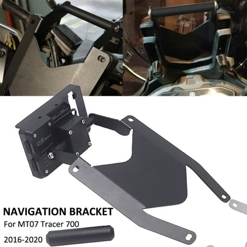 For YAMAHA MT07 Tracer 700 2016-2020 Motorcycle windshield Stand Holder Phone Mobile Phone GPS Navigation Plate Bracket