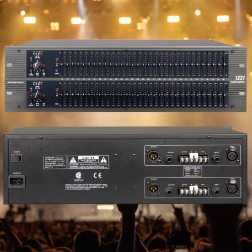 Betagear EQ1231 dual graphic equalizer audio profissional procesador audio ecualizador de audio ecualizador grafico 31 band