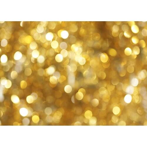 Golden Flare Bokeh Photographic Background Computer Printed Backdrop for Children Baby Shower Prom Party Photoshoot Fond Photo