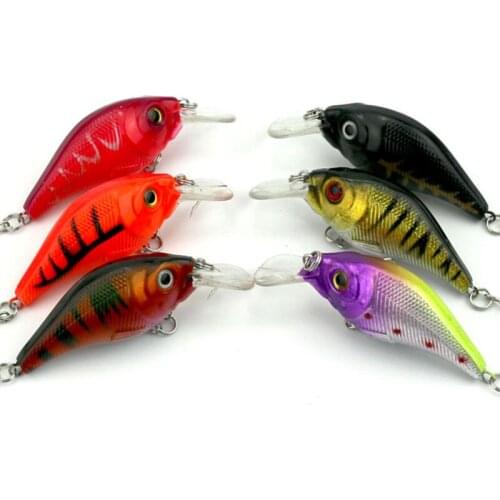 KKWEZVA 7.5cm 11.5g diving 0.3-1.6m Artificial Fishing Lure Hard Clubby Fatty Crank Bait Lures Bright Pesca Fishing Tackle