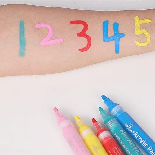 Paint Pens for Rock Painting, Stone, Ceramic, Glass, Wood, Canvas. Set of 12 18 24 28 Acrylic Paint Markers Extra-fine Tip