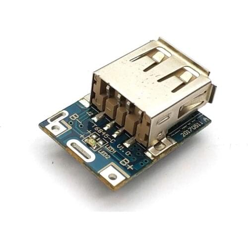5V Step-Up Power Module Lithium Battery Charging Protection Board Boost Converter LED Display USB For DIY Charger 134N3P