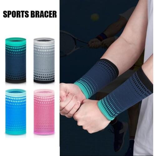 Men and Women Cool Wristband Sports Breathable Sweat Absorbing Wrist Wrap Outdoor Sports Supplies напульсники на запястье BHD2