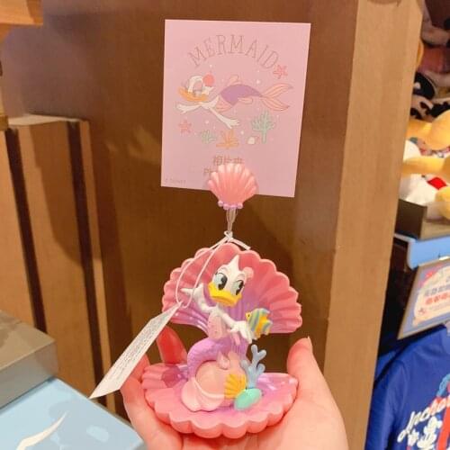 New Shanghai Disney Summer Daisy Mermaid Shell Photo Clip Souvenir Decoration Gift AG2543