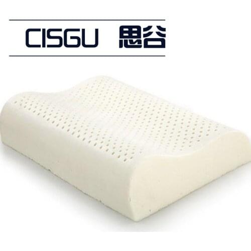 Natural Latex Bed Cervical Orthopedic Pillow Sleeping Bedding Wave Curve Shaped Pillows Neck Head Care Memory Foam Pillow adult