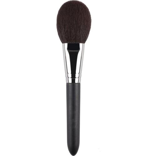 Hs107 Professional Handmade Makeup Brushes Soft Saikoho Goat Hair Large Flat Face Powder Brush Cosmetic Tools Make Up Brush