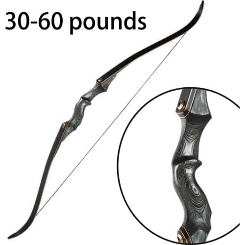 60inch Recurve Bow American Hunting Bow Outdoor Shooting Takedown Recurve Bow 30 35 40 45 50 55 60 pounds