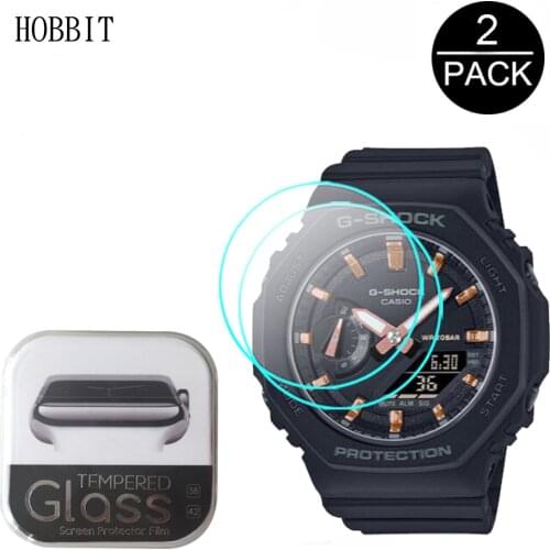 2PCS 9H Anti-Scratch Glass For Casio G-shock GMA-S2100 GMAS2100 MTG-B2000SKZ SmartWatch Screen Protector 2.5D Tempered Glass