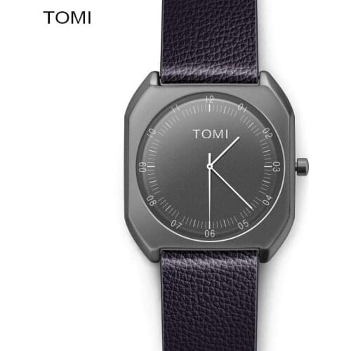 TOMI Brand New Fashion luxury Elegant woman Watches Simple Ultra Thin dial Casual Male Quartz Clock Man Watch Wristwatch Gift